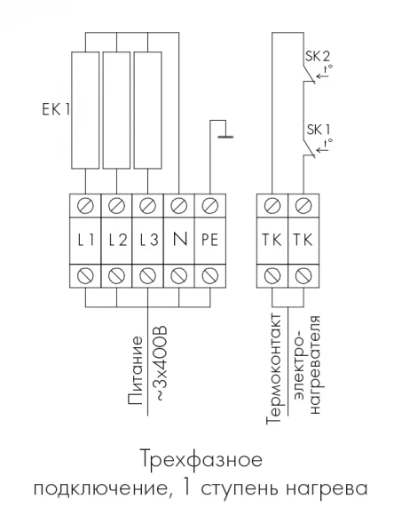 Канальный нагреватель-калорифер NEP-400*200/6 электрический прямоугольный Неватом